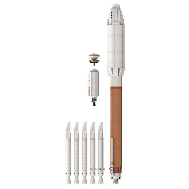 Moc Saturn V Scale Delta Iv Heavy Rocket Building Blocks Kit Esplorazione Spaziale Ultimate Atlas V Bricks Bambini Giocattoli Di Natale Regali