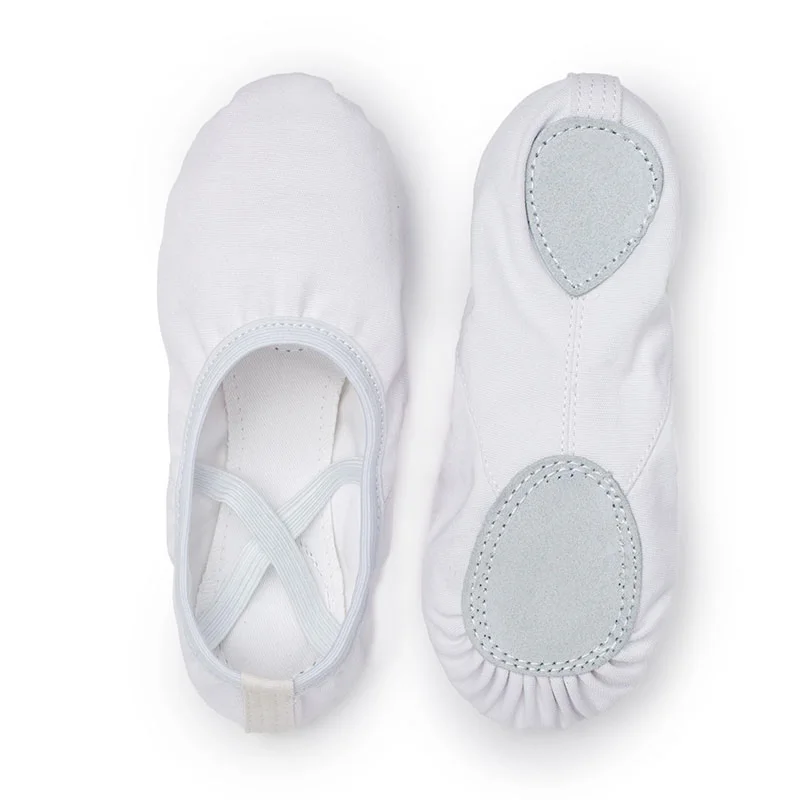 CLYFAN Women Ballet Shoes Canvas Girls Dance Slippers Split Sole Gymnastics Yoga Dancing Shoes Children Adult Ballerina Shoes 6