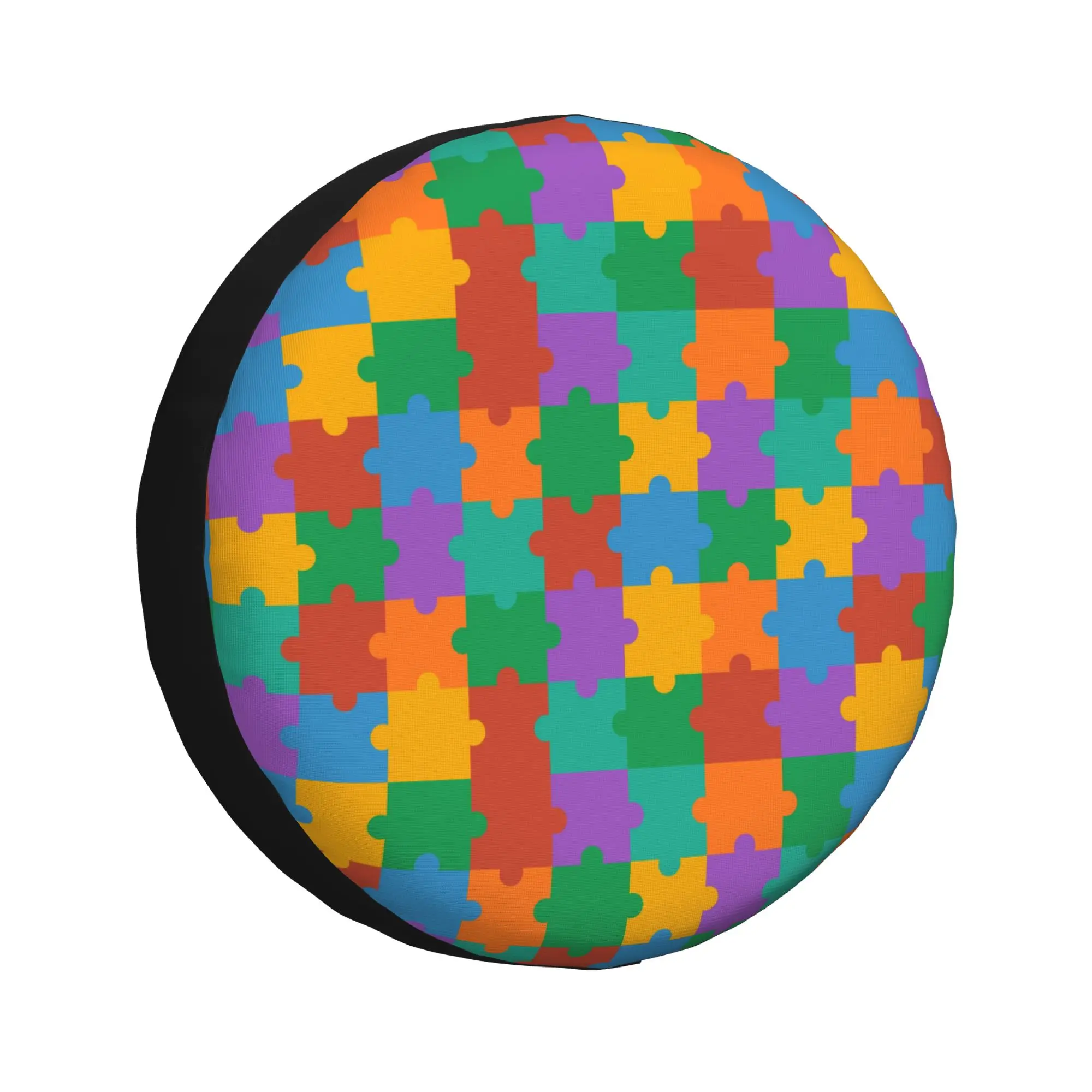 Autism Awareness Proof Wheel Tire Cover Wheel Cover Auto Car Accesorios for Men Women Vehiles 14-17 Inch Wheel Cover Print
