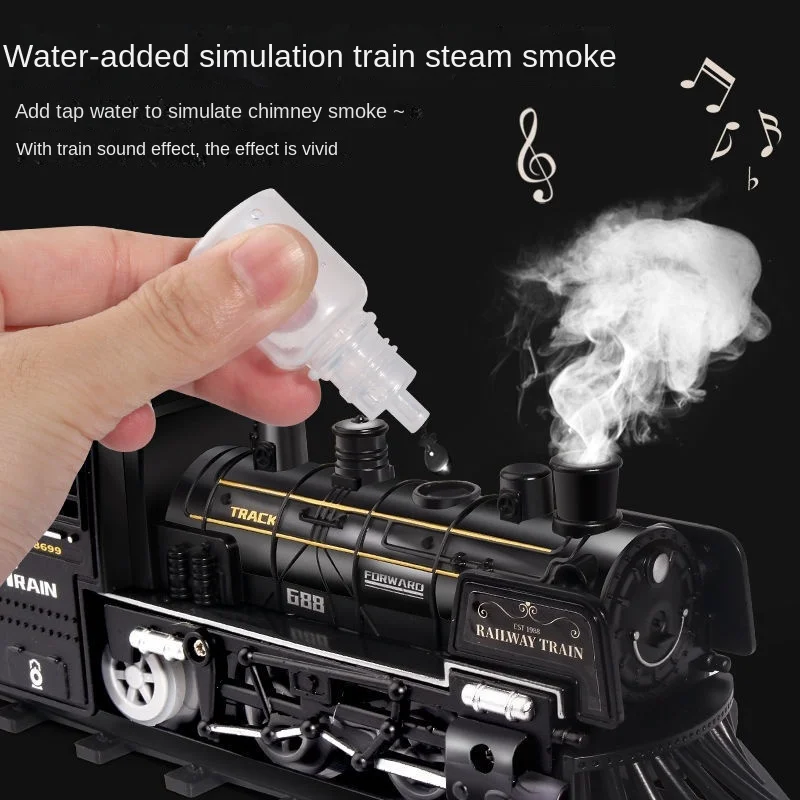 Chengji Barato Crianças Elétrico Powered Bo,Plástico Clássico,Pista,Modelo,Trem De Brinquedo Com Fumaça - Buy Toy Train With Smoke,Electric Toy Train