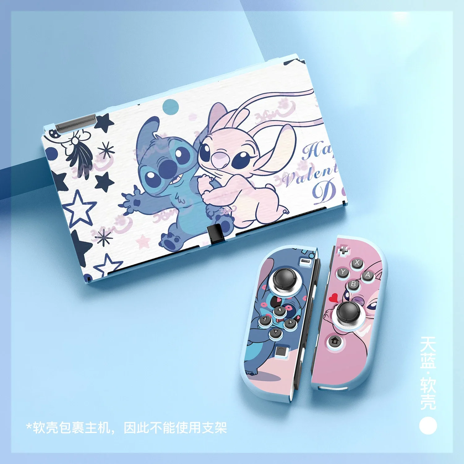 

Cartoon Stitch TPU Soft Case for Nintendo Switch/OLED Console Controller NS Gaming Accessories