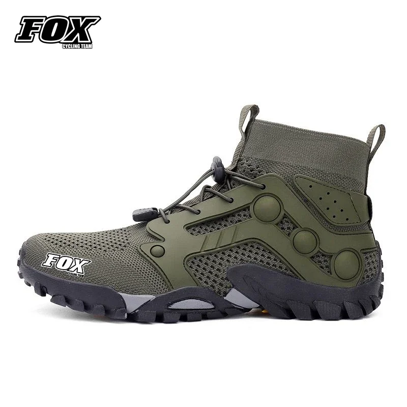 MTB Shoes Waterproof FOX Cycling Team Downhill Men's Mountain Bike Clothing Bicycle Antiskid Sneaker cycling shoes