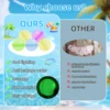 Reusable Water Balloons, Self Sealing & Quick Fill Water Balls with LED Light, Summer Pool Beach Water Toys for Kids Adults 6