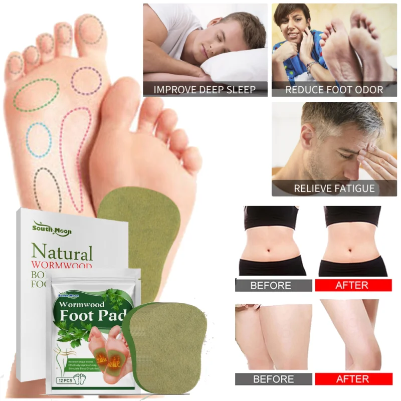 

Hot Wormwood Foot Patch Detox Foot Patch Detox Patches Pads Stress Relief and Body Toxins Sleep Feet Cleansing Herbal Foot Patch