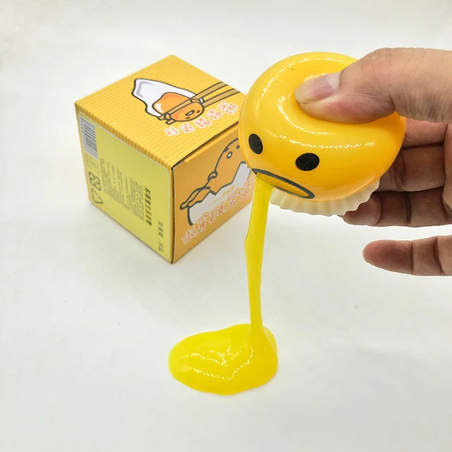 Squishy Puking Egg Yolk Stress Ball With Yellow Goop Relieve Stress Toy  Funny Squeeze Tricky AntiStress Disgusting Egg Toys 1pcs - AliExpress