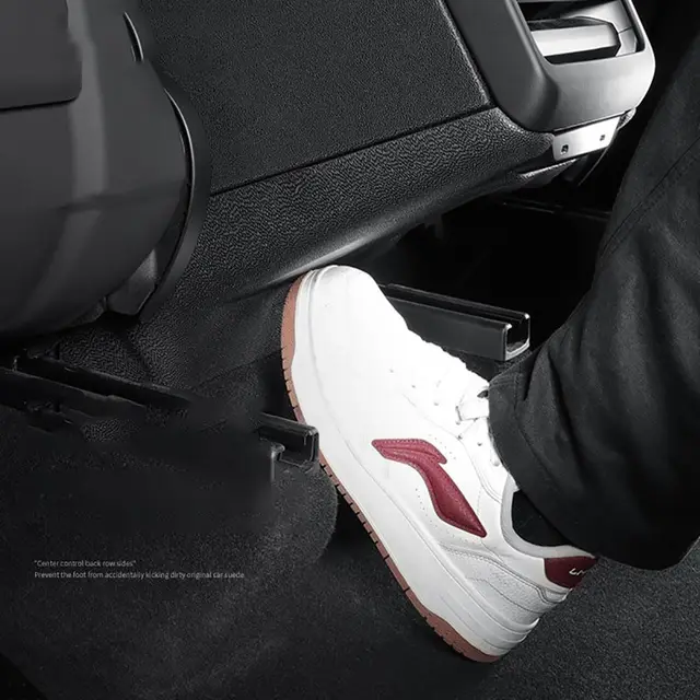 Tesla Model Y Juniper (2025) Center Console Side & Rear Seat Anti-Kick Mats – Full TPE Protective Cover for Rear Seat Kick Protection 5