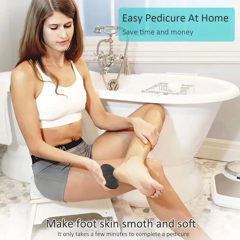 Foot File Hands And Feet Portable Sanding Stone Callus Remover Foot Care Tool Exfoliating Artifact Glass Foot File Pedicure Tool