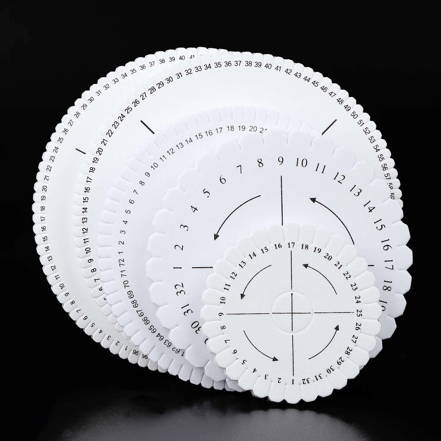 1pcs Round&Square Bracelet Knitting Kumihimo Disc Disk Tray Braided Rope Knot Weaving Jewelry Desgin Board Jewelry Tool