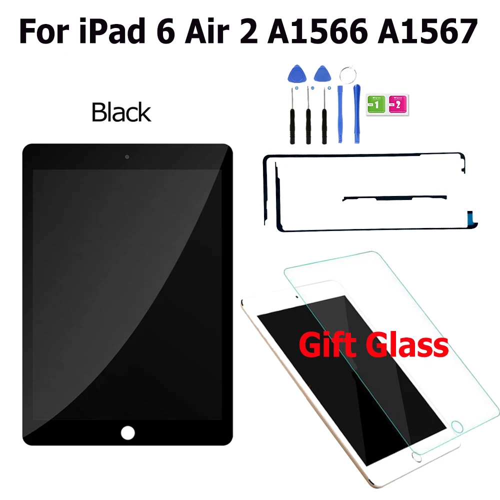 LCD For IPad Air 1 Digitizer A1484/A1471 For IPad Air 2 A1547/A1566/A1567 For IPad 9 10.2" LCD Touch Screen Display Assemble