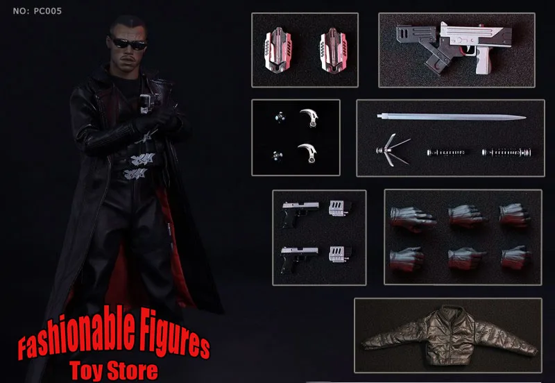 PC005 1/6 Men Soldier Blade Hunter Wesley Snipes Full Set 12