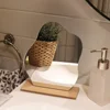 Wooden Irregular Makeup Mirror Cloud Shaped Frameless Decorative Mirror Living Room Bedroom Bathroom Acrylic Makeup Mirror 3