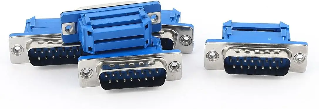 

5pcs D-SUB DB15 15 Pin Male IDC Crimp Connector for Flat Ribbon Cable