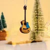 Mini Guitar Rearview Mirrors Pendant Car Hanging Ornaments Car Decoration Gifts for Guitar Enthusiast Christmas Decoration 2