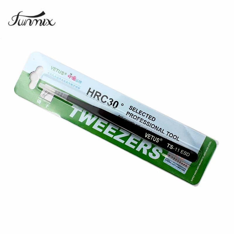 Eyelash Tweezers VETUS 100% Brand Anti Static ESD Tweezers Stainless Steel Eyelash Make Up Nipper Crafts Makeup Tools & Accessories