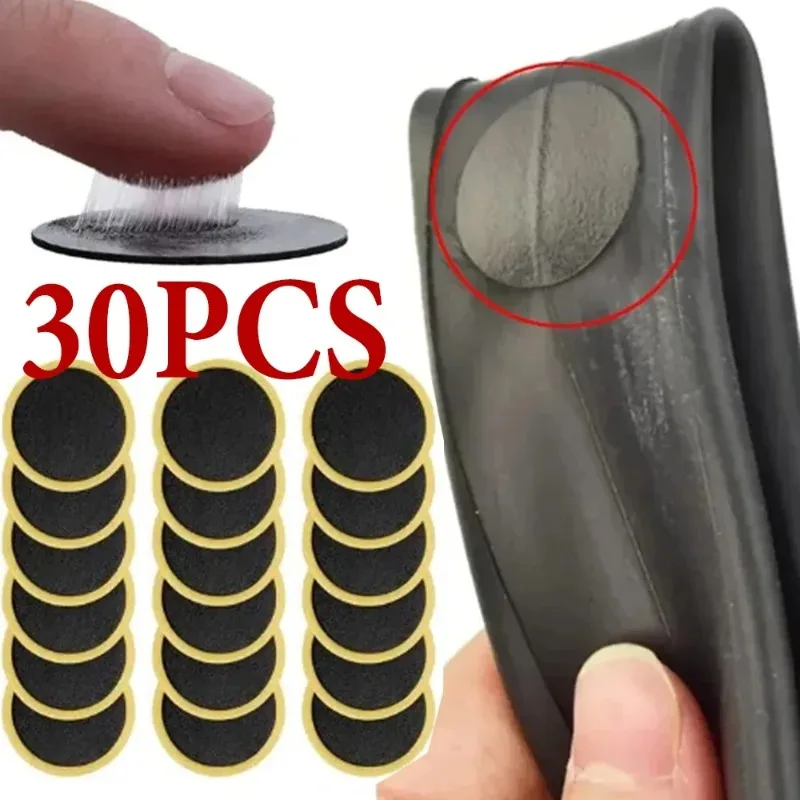 Glue-Free Bicycle Tire Patches Quick Repair Adhesive Drying Tyre Protection Bike Tool Various Wheel Sizes 20-47cm 10PCS