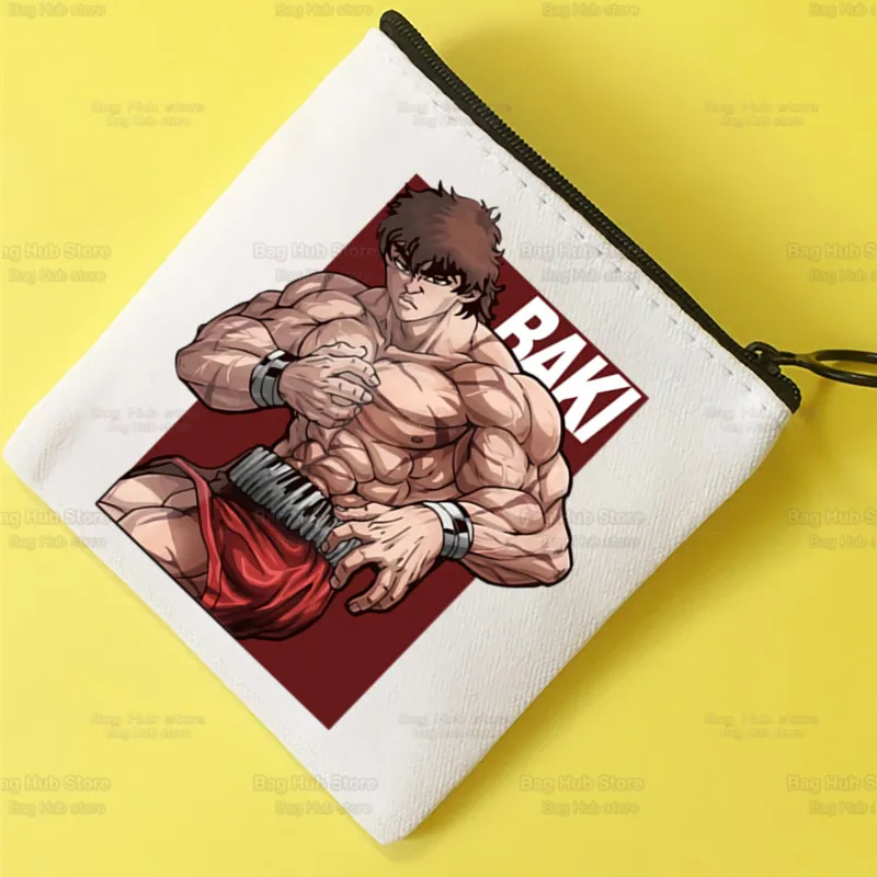 

Yujiro Baki Fighting Anime Wallets Coin Pocket Vintage Male Hanma Grappler Fighter Manga Purse Boy Girl Wallet with Card Holders