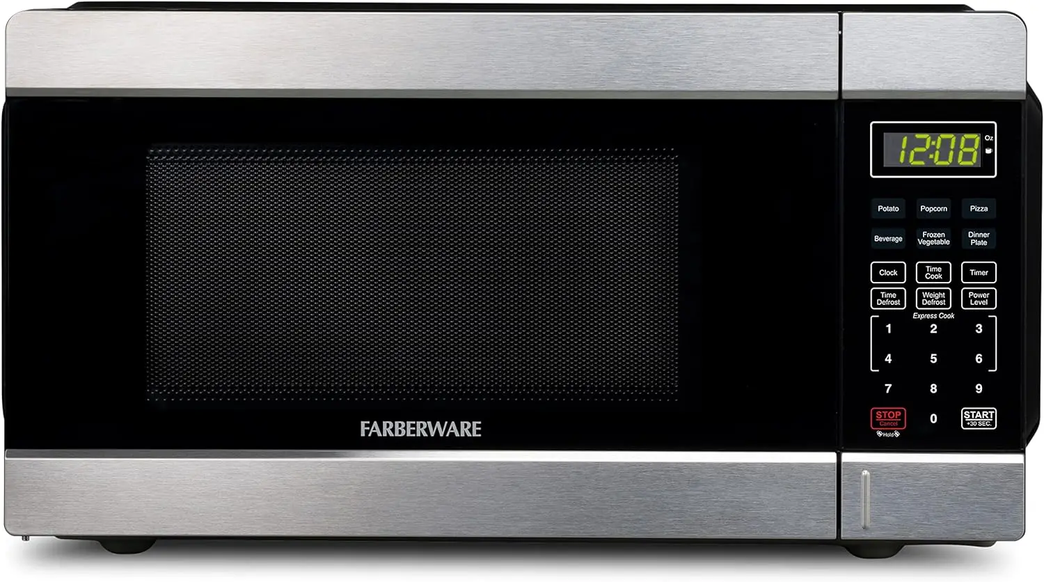 Countertop microwave, microwave with LED lighting and children's lock - perfect for apartments and dormitories - easy to clean 2
