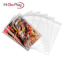 100pcs Game Case Resealable Sleeve OPP Plastic Sleeve for For Nintendo Switch OLED NS Cartridge Manual Storage Accessories