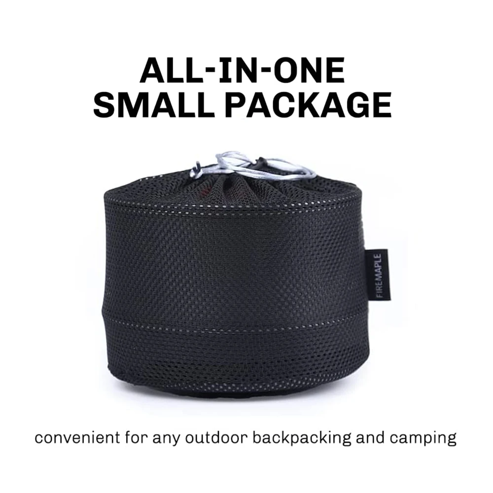 Fire Maple Camping Cookware Utensils Dishes Camp Cooking Set Hiking Heat Exchanger Pot Kettle FMC-FC2 Outdoor Tourism Tableware 5