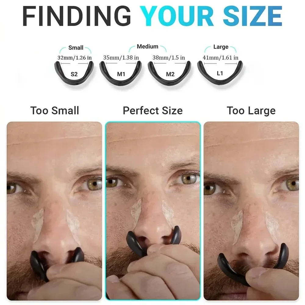 30 Days/Box Nasal Breathing Dilators Starter Kit Magnetic Nose Strips Increase Sports Air Intake Improve Sleeping Reduce Snoring 5