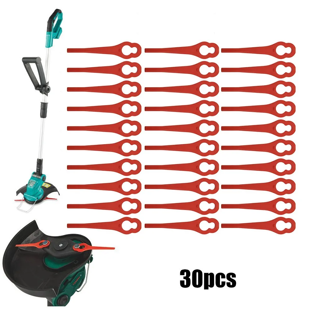 12/30Pcs Lame In Plastica Lame Per Trimmer Per Ferrex Aldi Far 20-1 97699 2002706 Fe220 Tagliaerba Parti Attrezzo Da Giardino