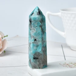 Natural Healing Crystal Point Wand Set - 36 Vibrant Colors of Polished Stone Towers for Energy, Meditation, and Home Décor (Symbiotic Quartz)