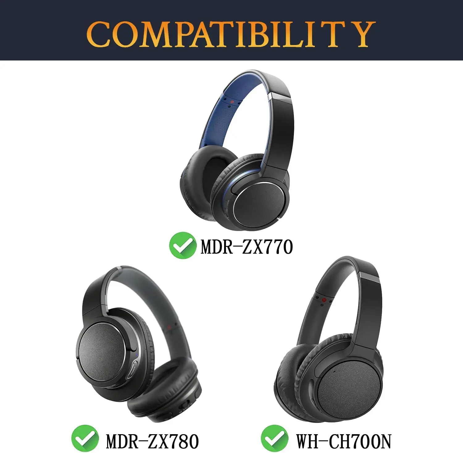 Easy Install Headband for Sony WH-CH700N (WHCH700N) MDR-ZX770 MDR-ZX780DC Headphone Replacement Headband Headstrap Pad Parts