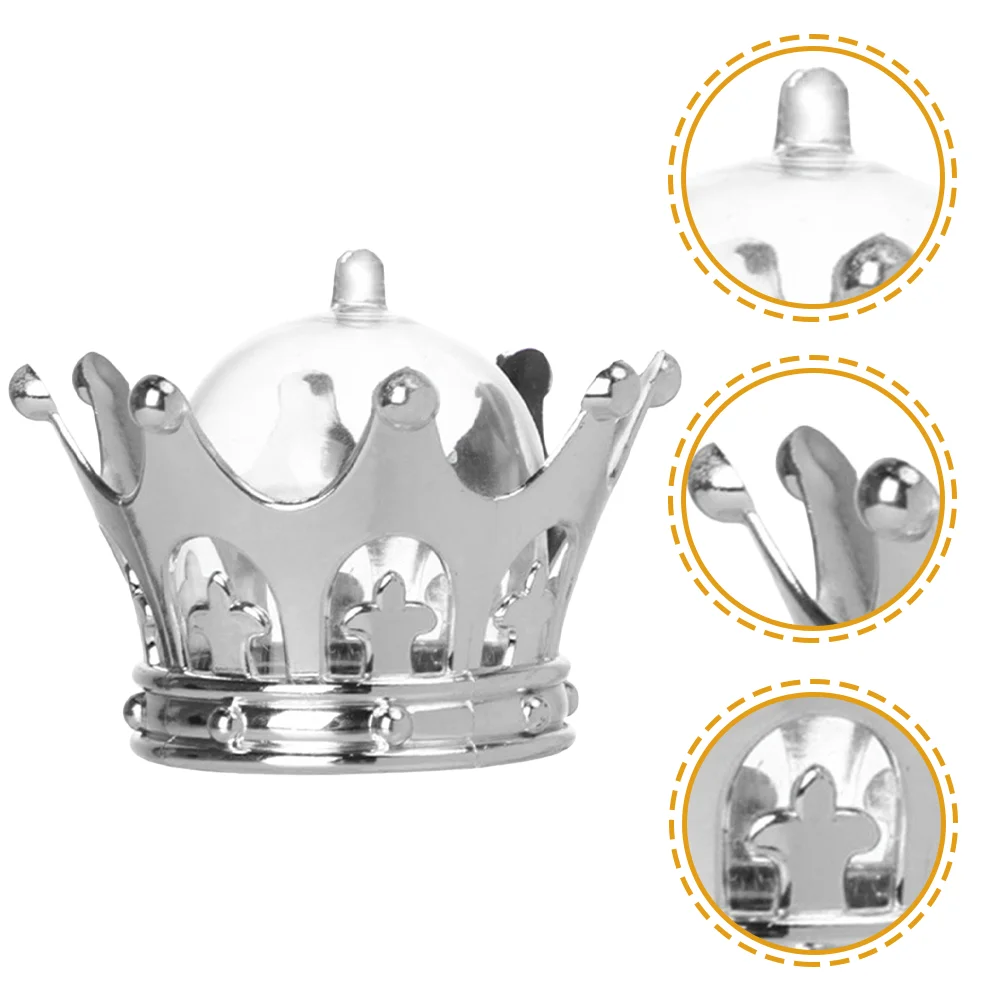 

Crown Candy Boxes Wedding Party Gift Boxes Fillable Candy Containers With Dome Wedding Favors Xmas Kids Candy Holder