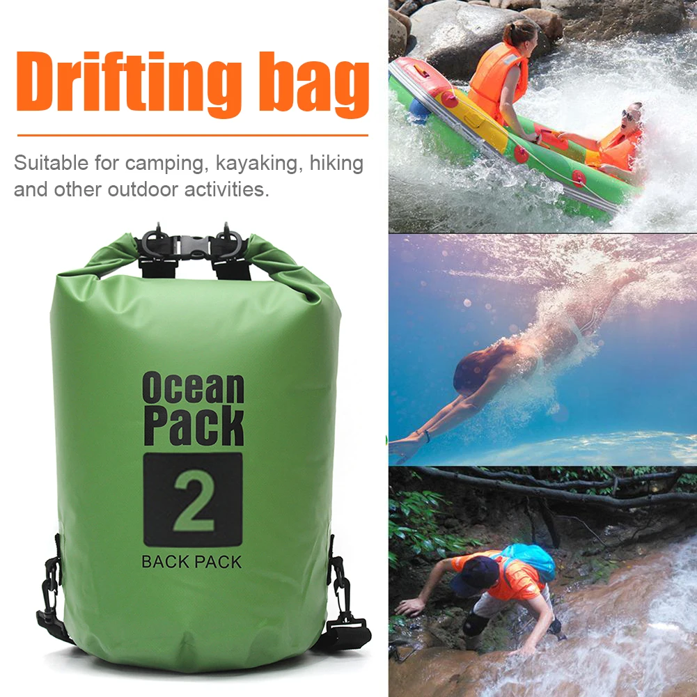 Bolsas de malla de PVC para natación al aire libre, bolsa de teléfono impermeable, ligera, flotante, kayak, Camping, 2L, 5L