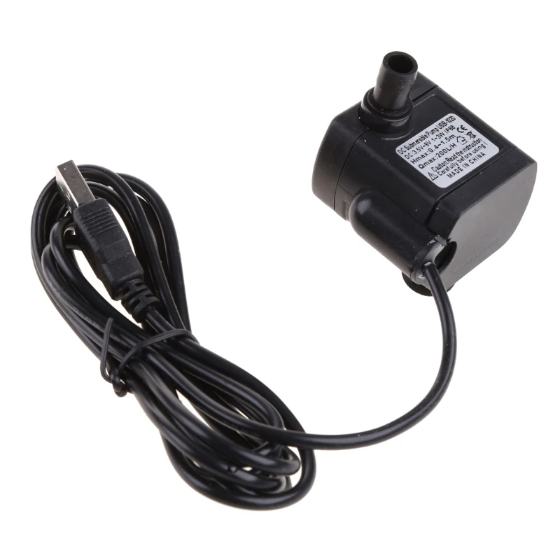 

Micro Flow Adjustable Water DC3.5V-9V 3W USB Mini Submersible Water Quiet Fountain Water