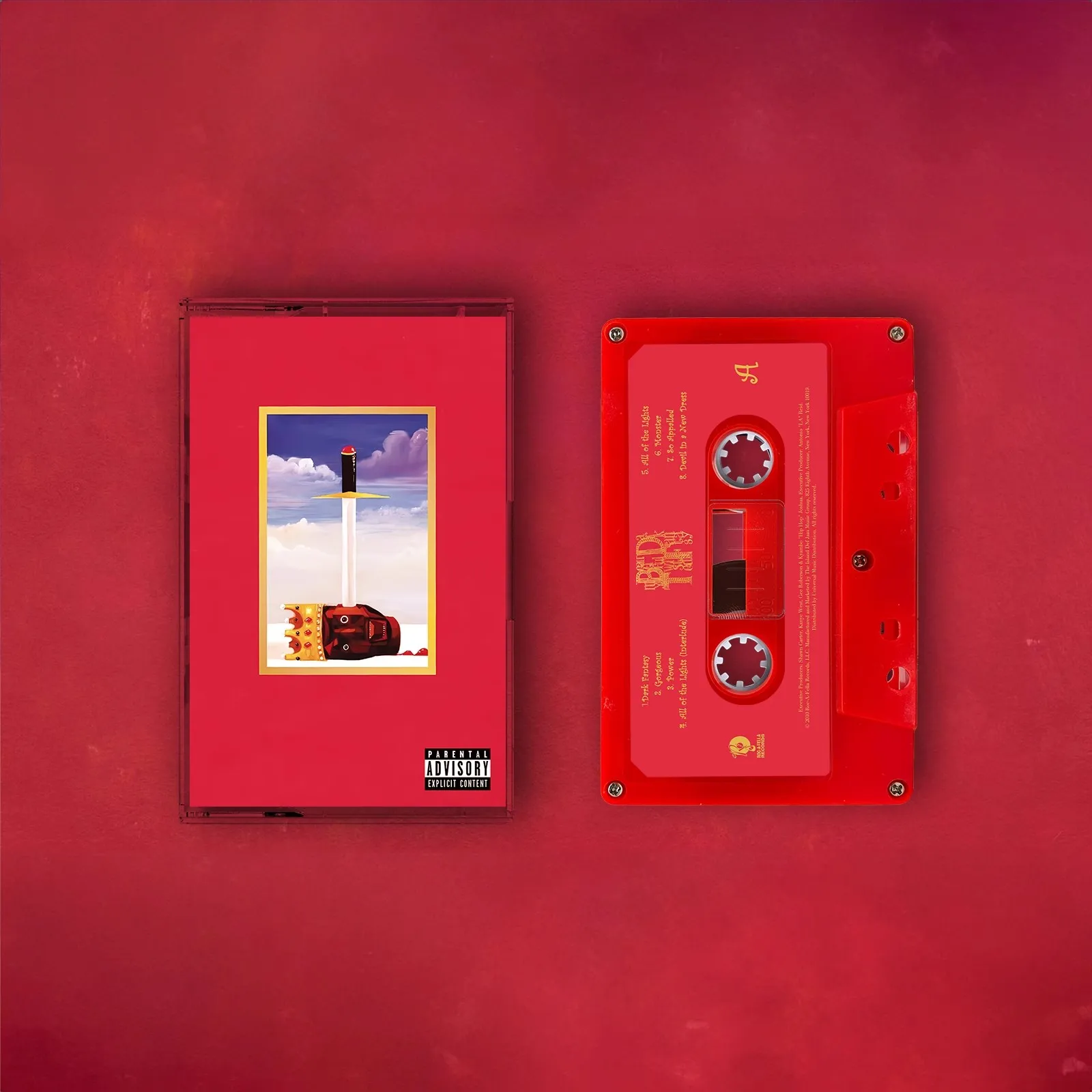 Rap Kanye West YE Music Tape My Beautiful Dark Twisted Fantasy