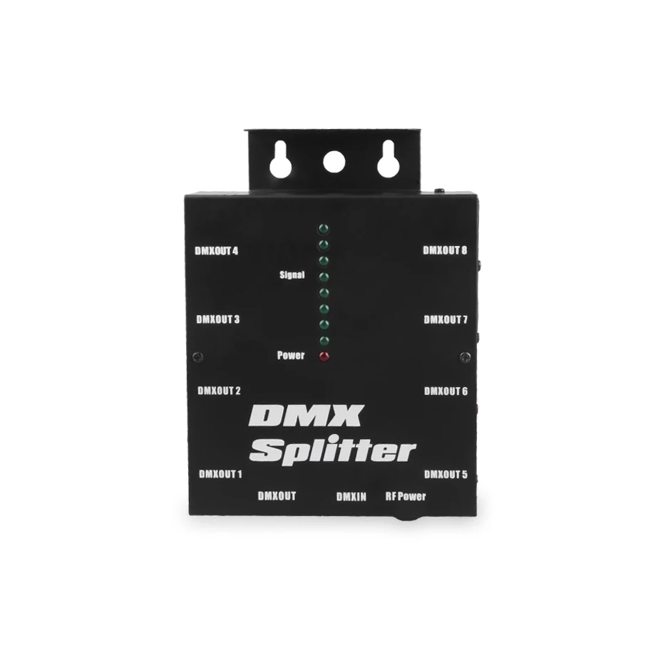 8 Way Channels Isolated 3Pin DMX 512 Optical Splitter Istribution Amplifier for DJ Disco Wedding DMX Stage Lighting Effect Led Stage Light