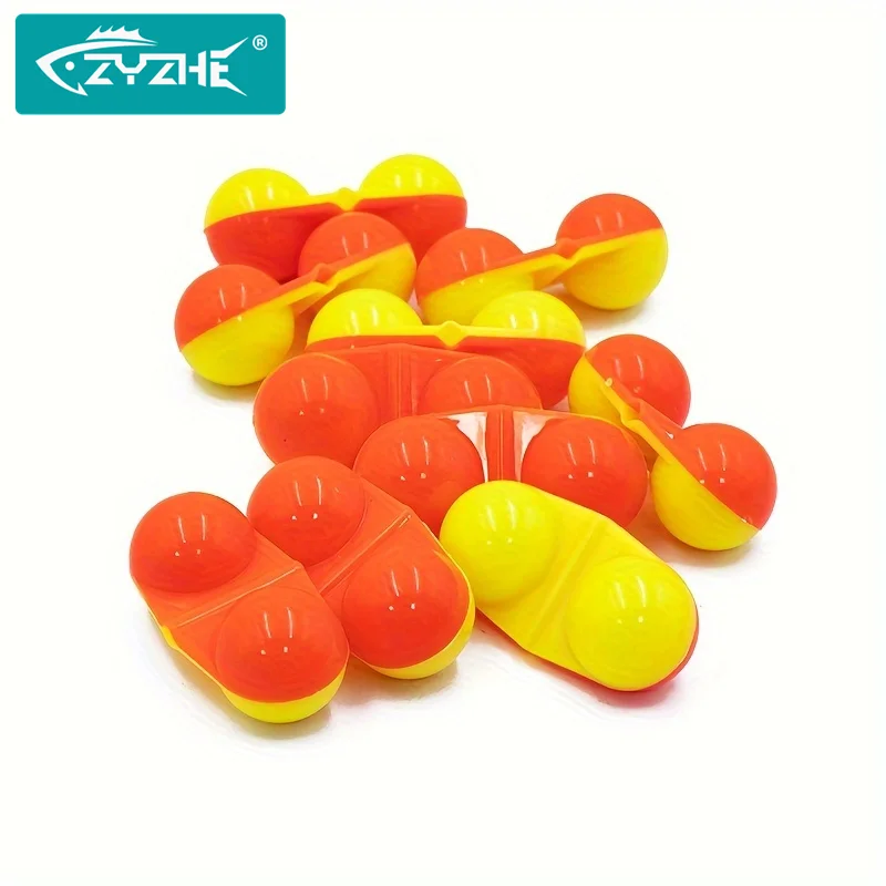 ZYZHE 10 Stück Premium Angelschnur-Rasseln Langlebige Welsangel-Rasseln mit Rasselkugeln Doppelrassel-Design Angelzubehör