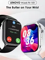 Lenovo – montre connectée avec écran AMOLED de 1.96 pouces, pour Apple, appels Bluetooth, suivi de la santé et du fitness, pour Android IOS 2