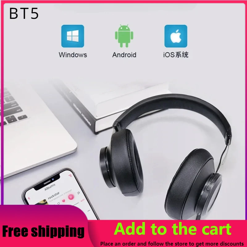 

Bluetooth-гарнитура BT5 Беспроводная двусторонняя с шумоподавлением и микрофоном