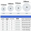 Phlanp LED Ring PANEL Circle Light 12W 18W 24W 36W SMD2835 AC 220V LED square Ceiling board the circular lamp board LED source 6