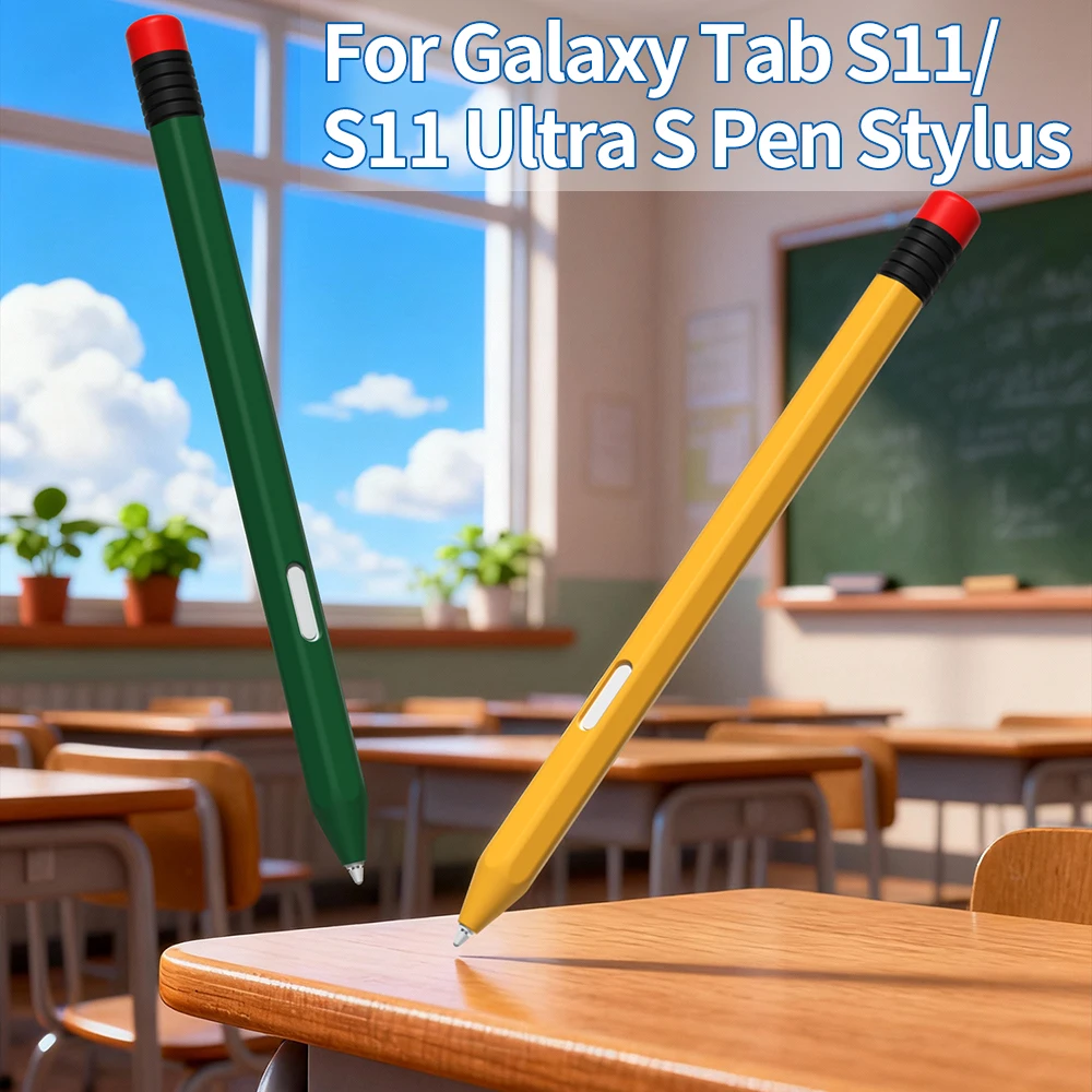 Tablet Stylus Pencil Case For Samsung Galaxy Tab S11 Ultra S Pen Cases Silicone Pencil Stylus Pen Cover Tab S11 Ultra Sleeve — view 3
