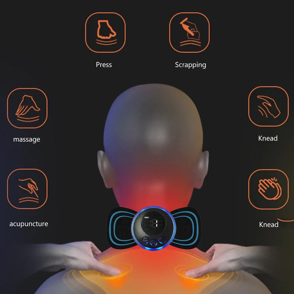 Portable Neck Relaxation Machine Releasing Stress Household Massage Instrument Comfortable Lightweight for Home Office Bedroom