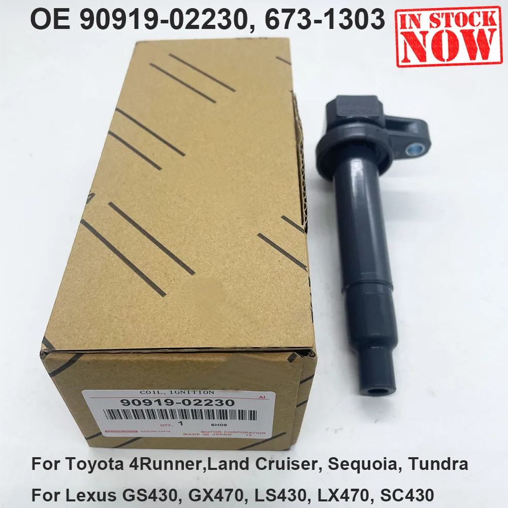 Ignition Coil For Tundra Sequoia L-EXUS GS430 IS Sport Cross 200 LS430 LX470 90919-02230 9091902230