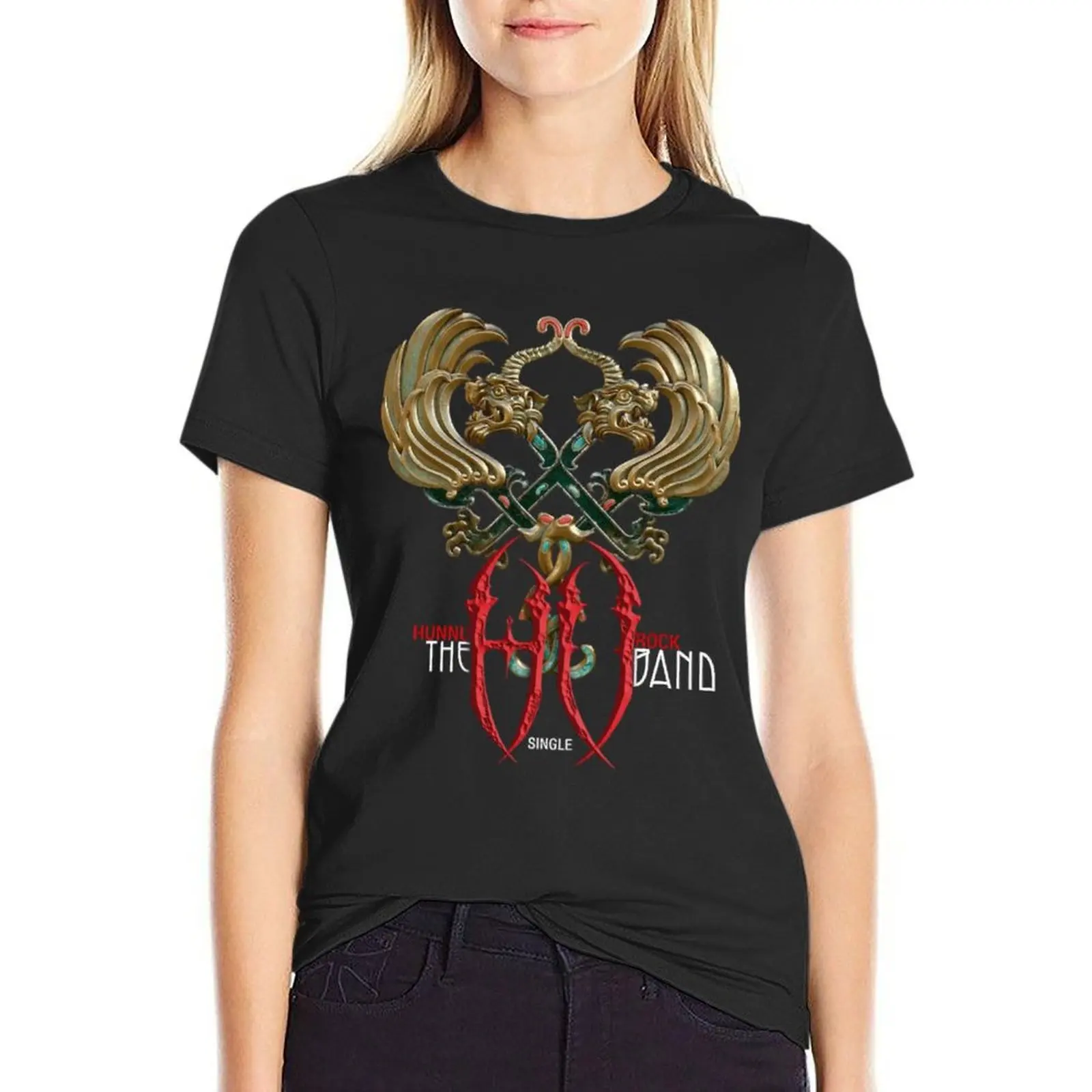 

THE HU T-Shirt summer tops plus size tops Aesthetic clothing workout shirts for Women loose fit