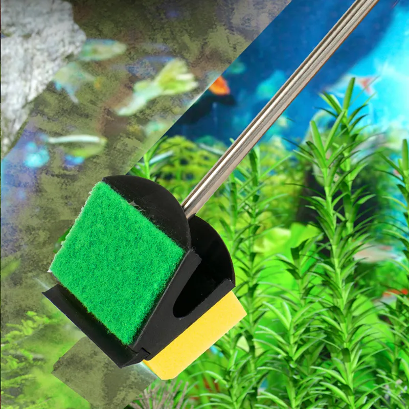 Aquarium Fish Tank Glass Plant Cleaning Brushes Floating Clean Window Algae Scraper Sponge Accessories Tools High Quality
