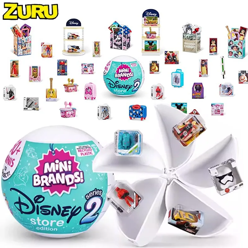 

Миниатюрные капсульные игрушки Disney, пятикратная удивительная модель супермаркета, кукла Marvel, фигурки, детские подарки, мини-фигурки