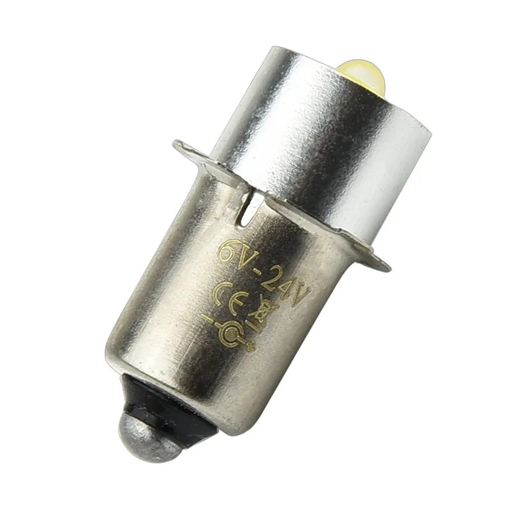Flashlight Torch Bulb Led Flashlight Bulb Replacement 300 LM 3W 5-30V Ceramic Lamp Holder High Bright P13.5S Useful