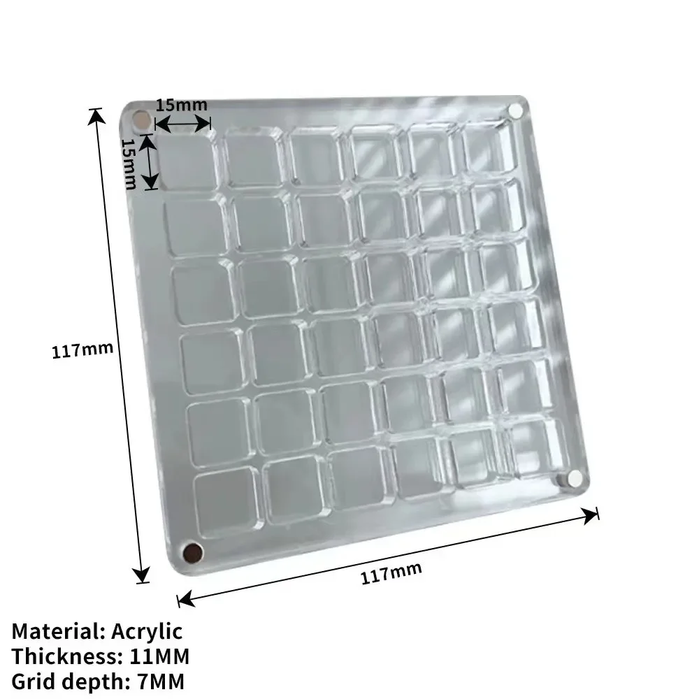 36 Grid Shell Storage Box Acrylic Mineral Stone Specimen Storage Box closet organizer jewelry organizer storage containers 5