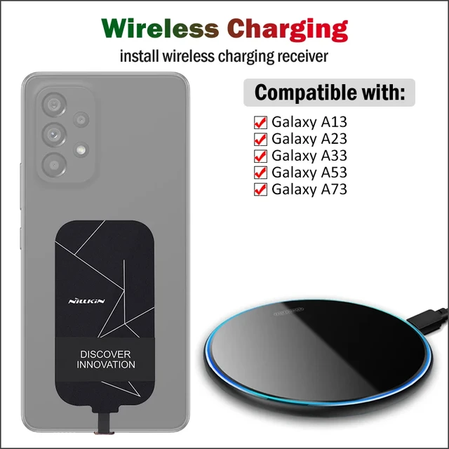 Qi Wireless Charging Receiver for Samsung Galaxy A13 A23 A33 A53