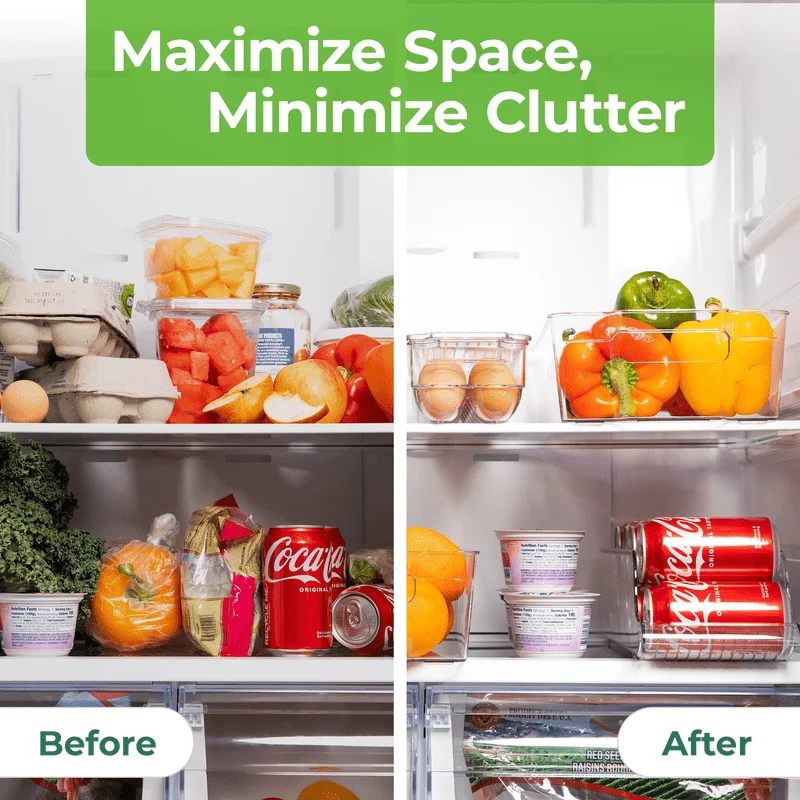 Refrigerator Organizer Bins Plastic organizer box Cute storage
