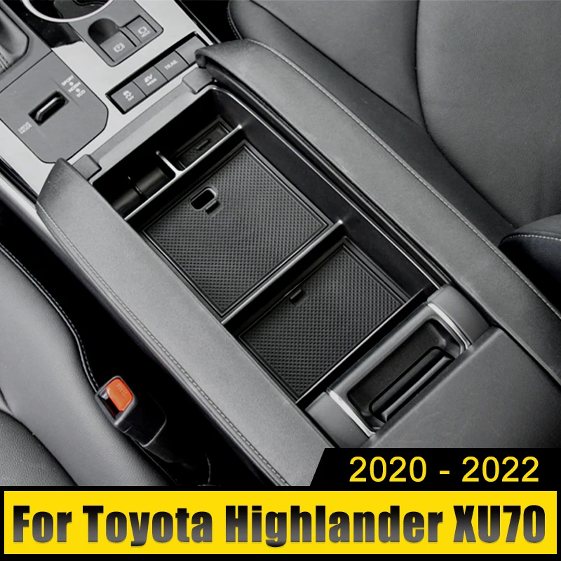 Car Central Armrest Storage Box For Toyota Highlander XU70 2020 2021 2022 Kluger Center Console Organizer Tray Case Accessories |