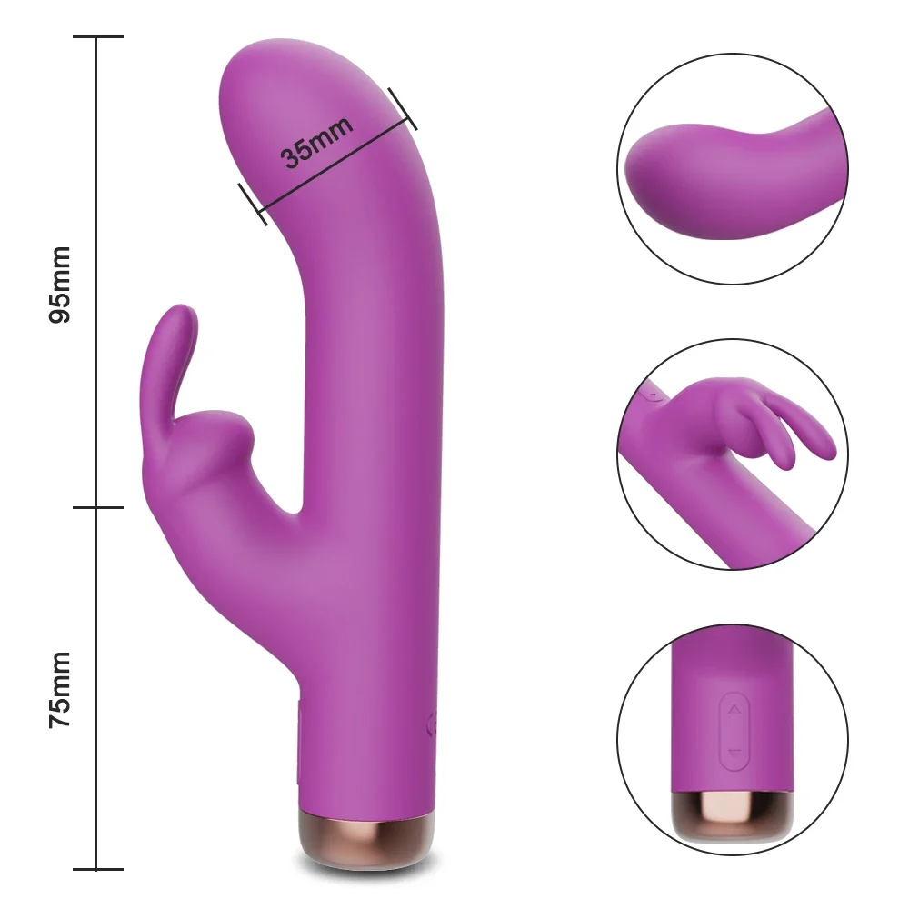 Rabbit Vibrator For G-spot And Clitoral Stimulation For Women_voghion.com