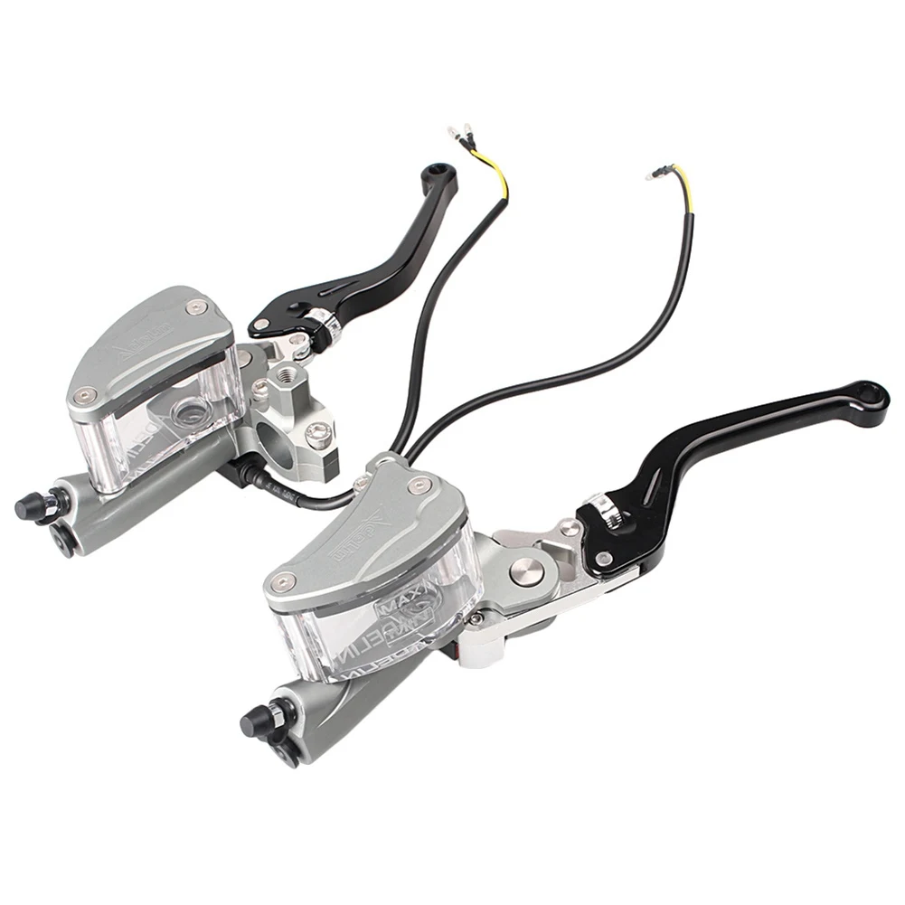 

Universal Standard 7/8" (22mm) Motorbike Left+ Right Side Master Cylinder Brake Clutch Lever Handle