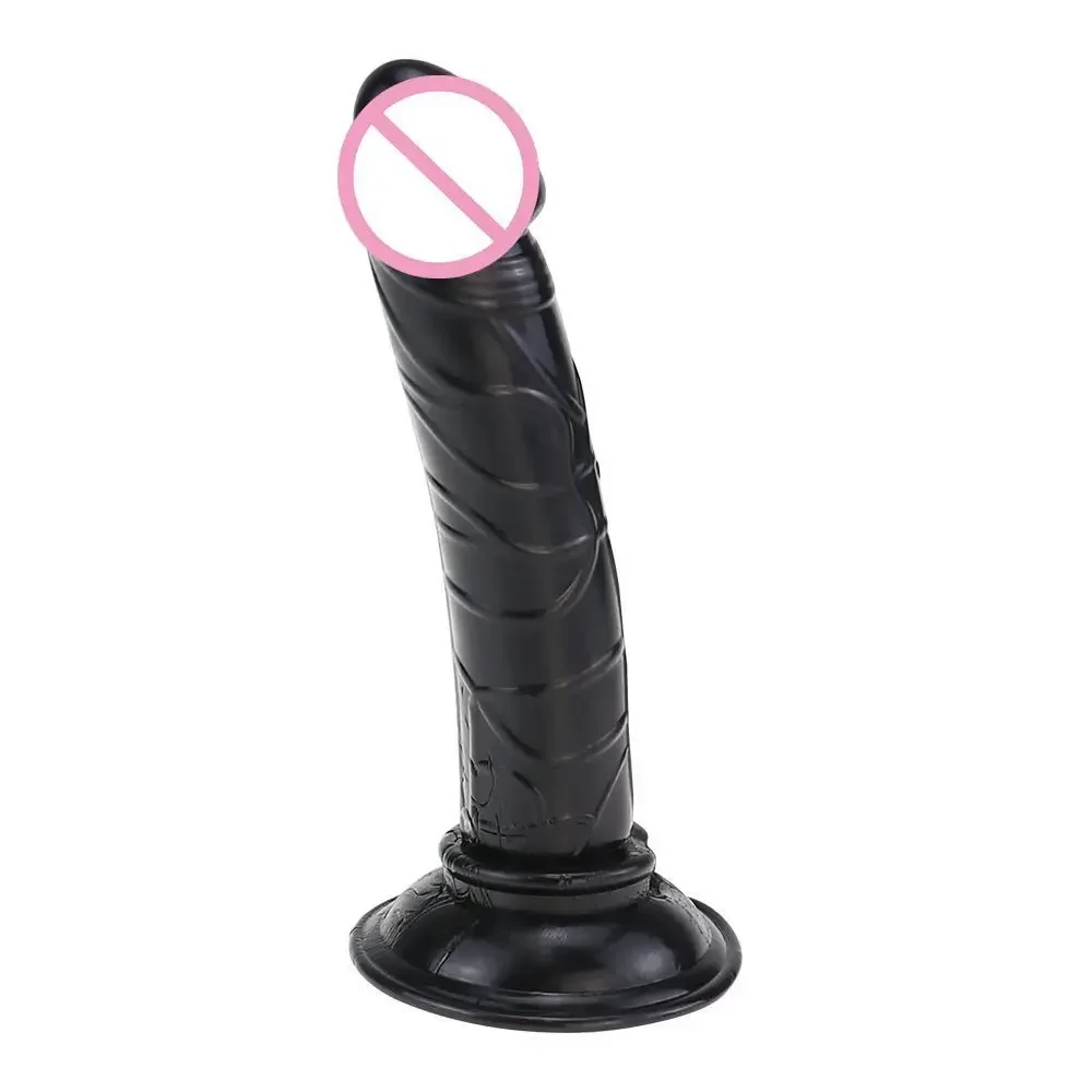 Sex Toys Porno Mini Jelly Dildo For Woman Small Penis Sex Toy Sucker Penis Crystal Transparent Quality TPE Sex Toys Female Shop